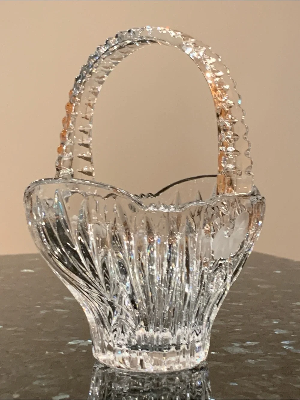 Vintage Princess House 24% Lead Crystal Basket #825 – Made in Germany - Medium